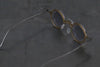 Rigards X ZIGGY CHEN joint work copper titanium aluminum detachable double-layer sunglasses RG1911 collection RG-RG1911CU-JINYINQHUI gold + silver frame transparent + light gray film